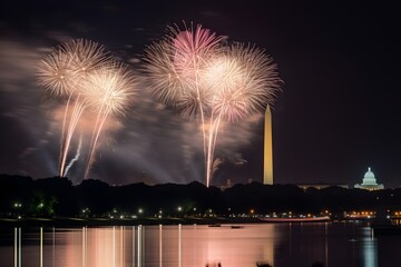 Fourth of July fireworks in Washington, DC 