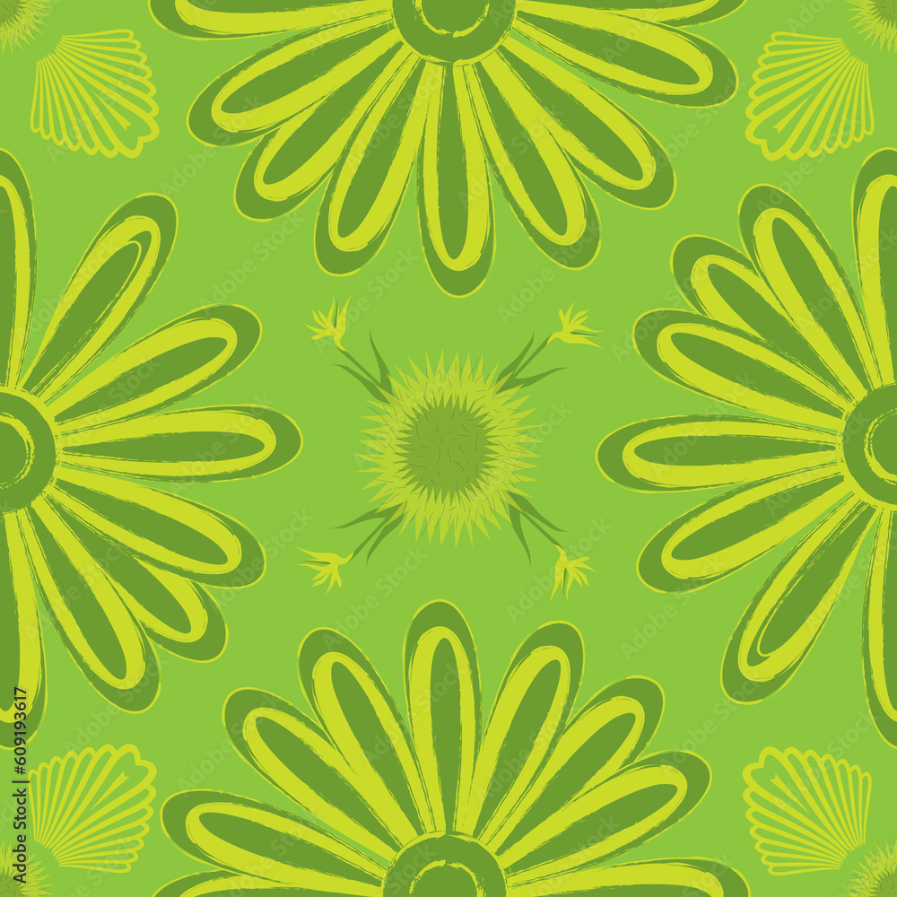 Poster an abstract flower design that can be used as a background