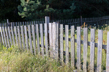 Wooden fence for security