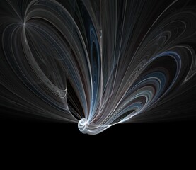 Abstract Fractal Representation, Floating Wisps