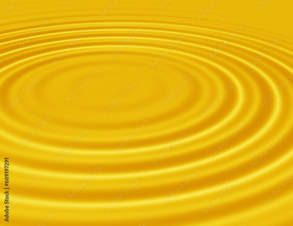 Poster smoothly 3d image of circular waves expanding