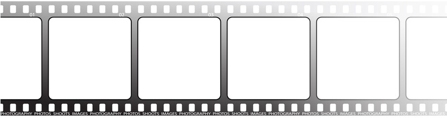 A strip of film for images to be placed into