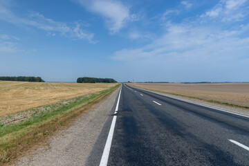 Narrow paved road for cars