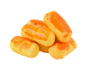 Pineapple Worm Cookies isolated on    transparent png