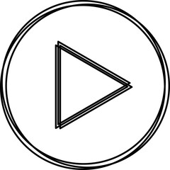 play buton icon multi line style