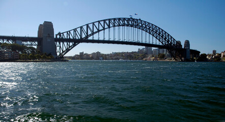 Obraz premium Harbour Bridge in Sydney, photo taken from Opera House