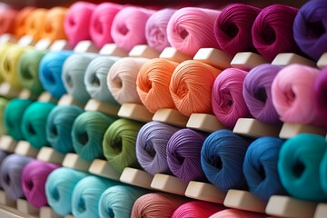 Colorful yarn cotton, wool, linen thread