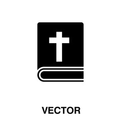 vector bible icon. flat illustration on white background..eps