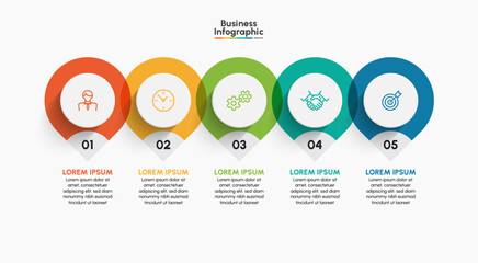 Business infographic design background template