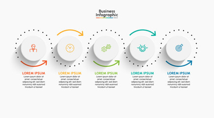 Business infographic design background template