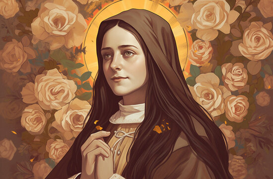 St. Therese of Lisieux Illustration