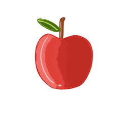 red apple