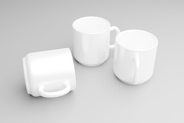 white mug mockup. Mug empty mock-up