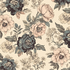 Vintage Tropical Floral Patterns