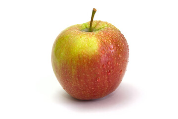 isolated apple against white background