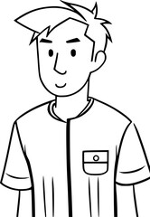 Obraz premium vector man cartoon