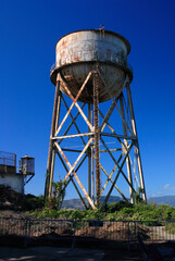 Rusty old water tower