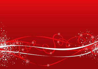 Red Christmas background illustration