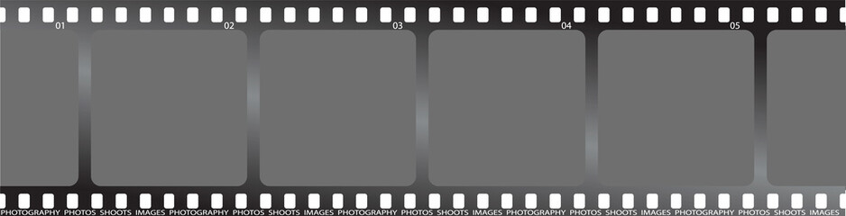 a piece of grey film that can be used as a place holder for your pictures