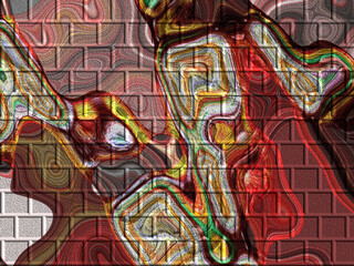 Interesting abstract colorful texture.