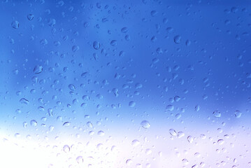 Nice bright blue droplets close-up background