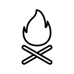 Fire wood icon template with transparent background