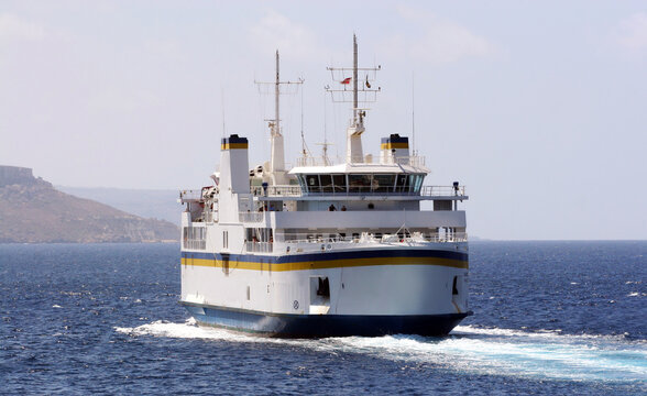 Passenger ship carrying cargo & vehicles between the islands of Malta and Gozo