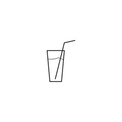 A glass with a straw icon