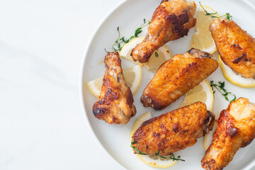 fried lemon pepper chicken wings