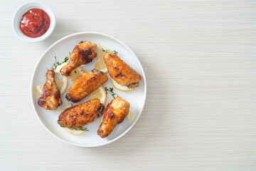 fried lemon pepper chicken wings