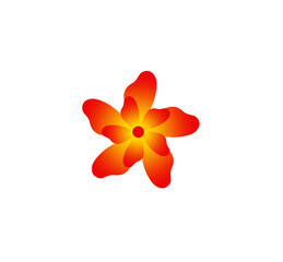 Gradient Flower illustration for decorative design