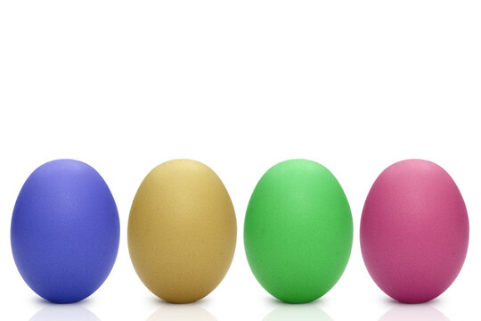 some colorful eggs for easter