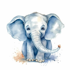Elephant Water color - 609255683