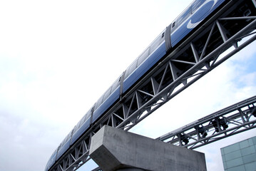 Naklejka premium Automated people mover monorail at Toronto International airport