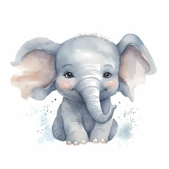 Elephant Water color - 609255697