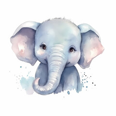 Elephant Water color - 609255698