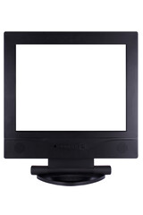 A flat panel lcd computer monitor isolated on white background