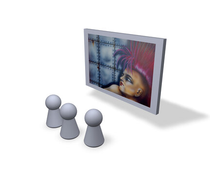 play figures viewers and postpunk painting