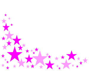 pink and magenta stars arranged randomly for background
