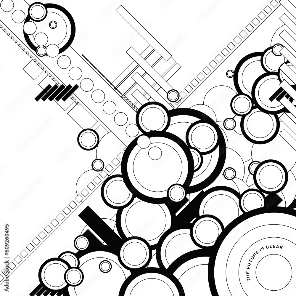 Poster a circular background design with a modern twist