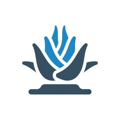 agave or alovera icon vector illustration