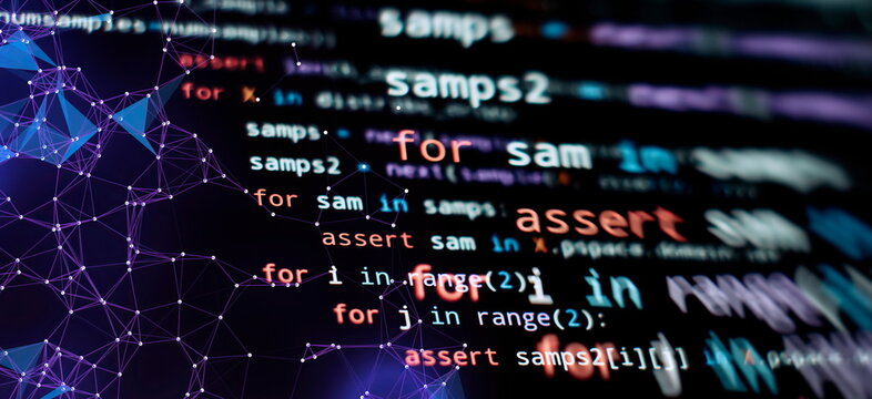 programming and coding technologies. Developer working on web sites codes in office.