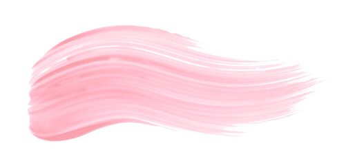 Shiny pink brush watercolor painting isolated on transparent background. watercolor png