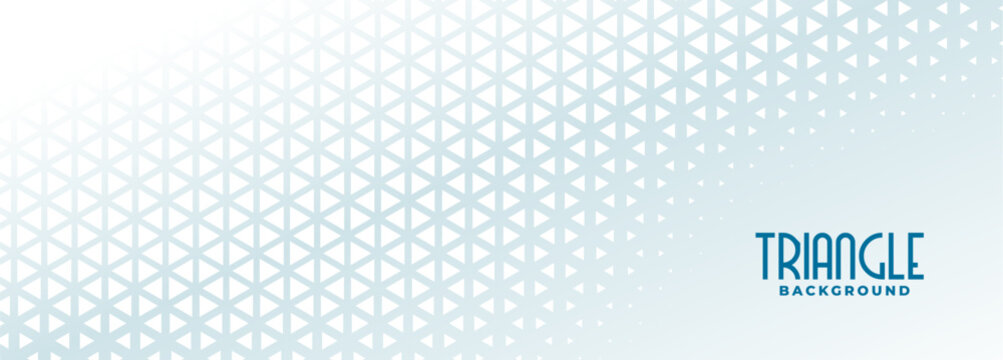 halftone style triangle shape pattern geometric banner design