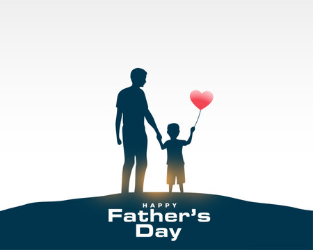 happy father's day event card greet dad with love