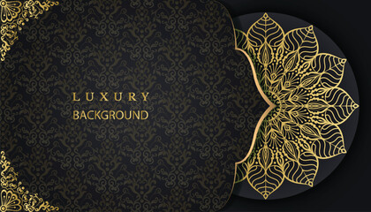 Wonderful mandala style greeting and invitation card. Arabesque style decorative background design.  Decoration, Decorative, Ornament, Ornamental, India, Indian, invitation, Wedding, Anniversary, 