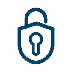 Lock security logo icon design