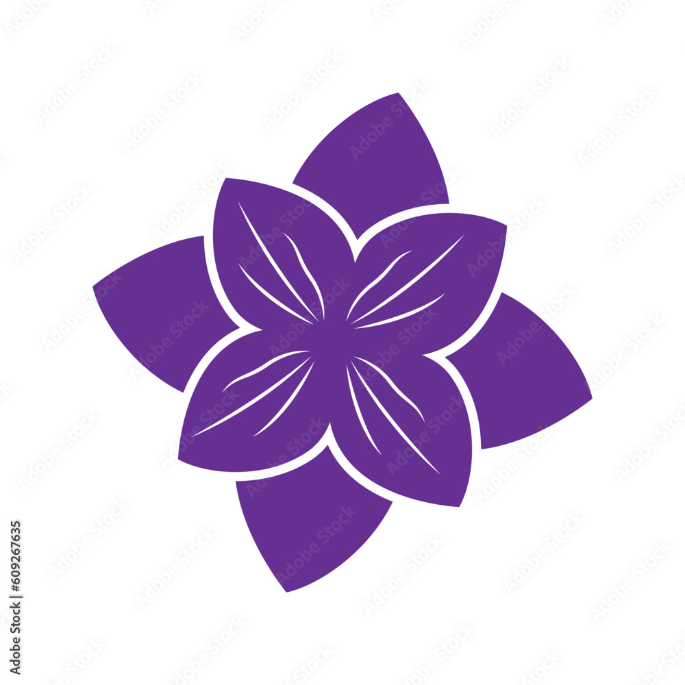 Poster flower logo icon