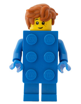Dortmund - Deutschland 30. Mai 2023 Lego Minifigure als Klemmbaustein verkleidet

