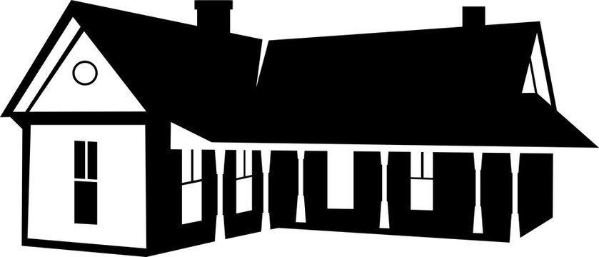 recommend clip art: House logo icon silhouette isolated sign vector design illustration